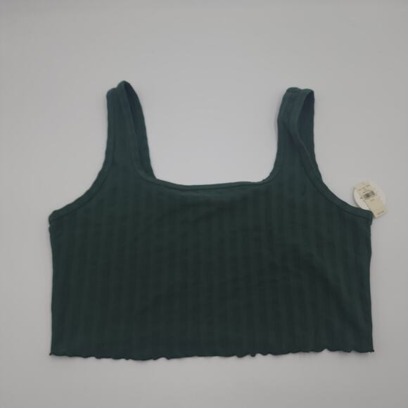 Offline by Aerie Women's OG Original Crop Tank in Green Size XL - Picture 1 of 8
